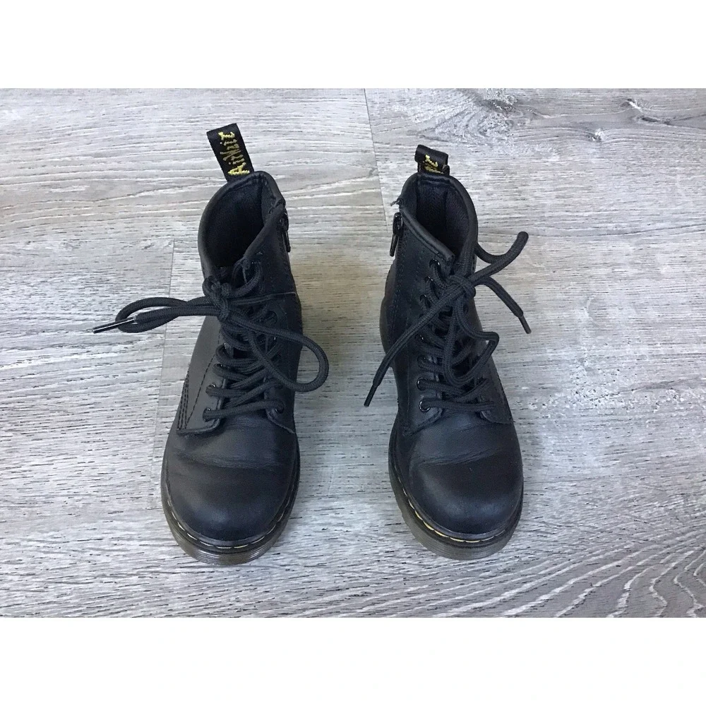 Dr. Martens Black Matte J Youth Combat Youth Size 11 Boots Ankle Boot 1460